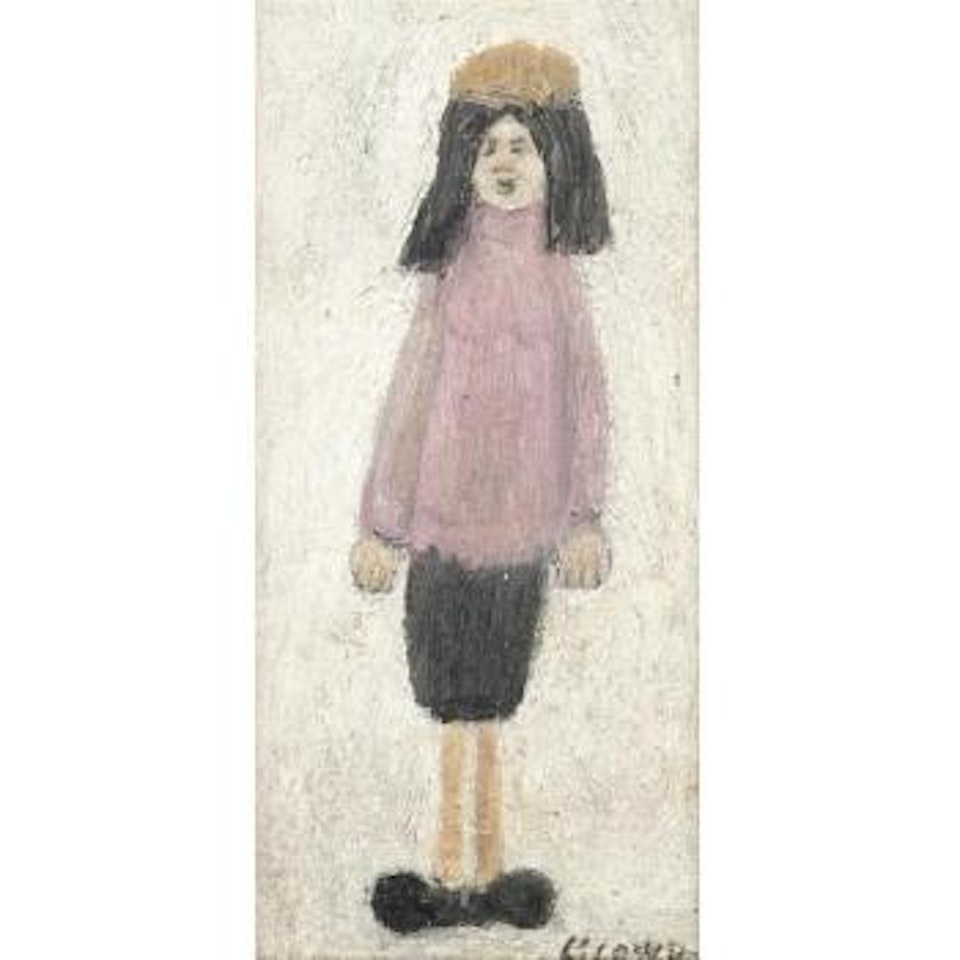 Young Girl Standing by Laurence Stephen Lowry