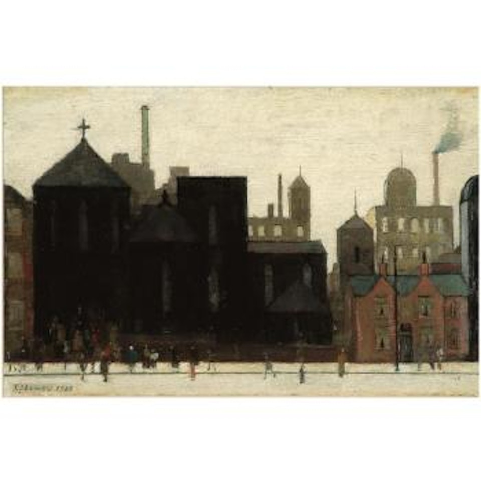 Going To Church by Laurence Stephen Lowry
