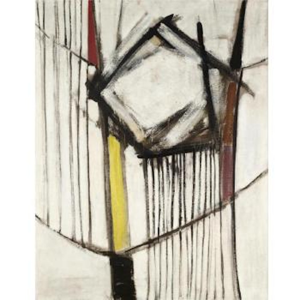 Red, Black And White, Winter by Terry Frost