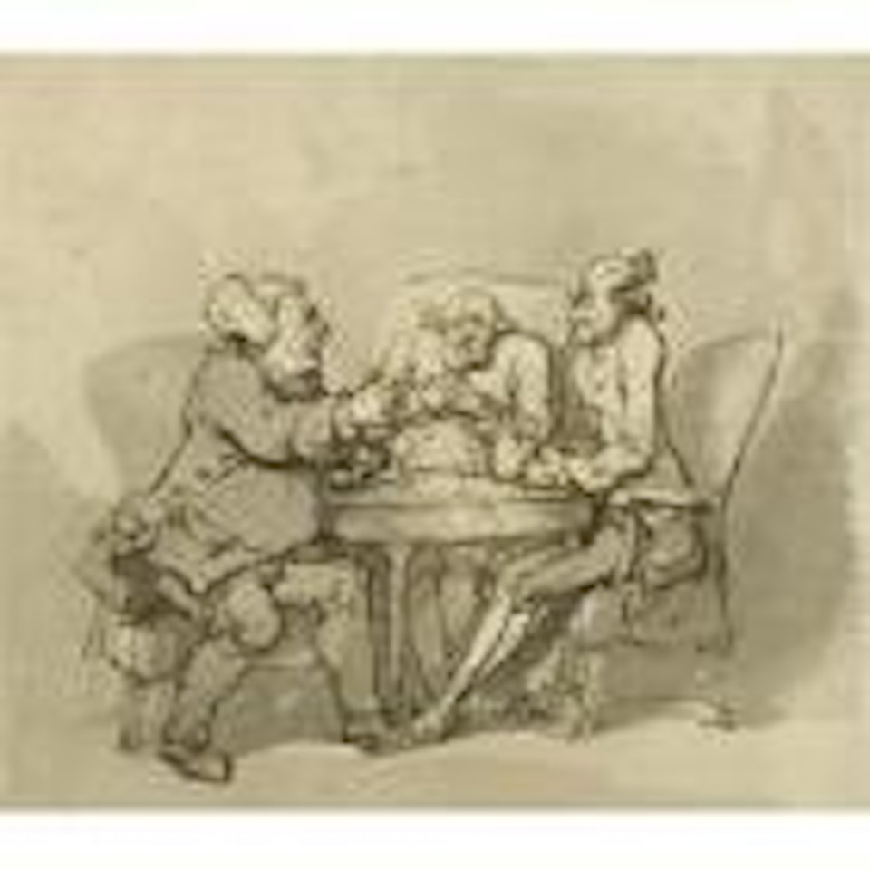 A Heated Debate; The Appropriate Foot Wear; Inspecting The Wares by Thomas Rowlandson