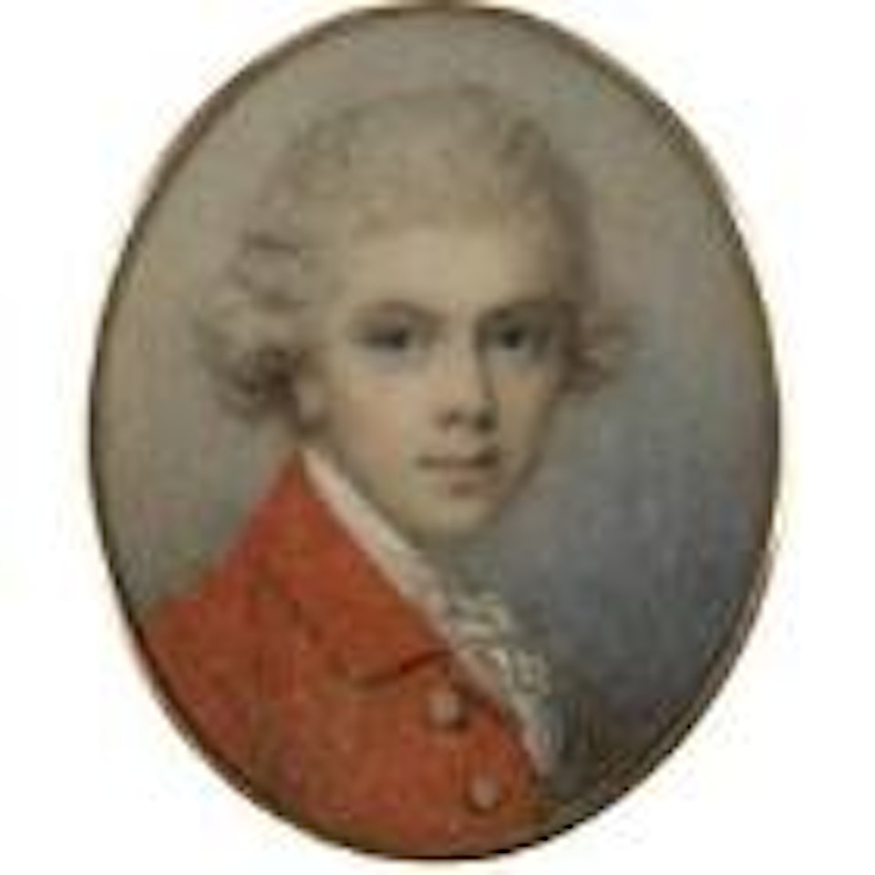 Portrait Of Admiral Sir Eliab Harvey (1758-1830), As A Young Man by Richard Cosway