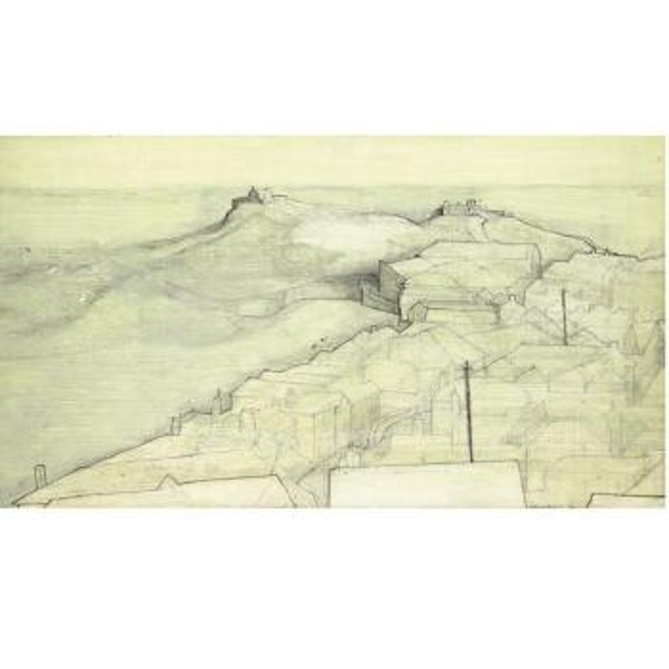 St Ives, The Island, From Barnoon by Wilhelmina Barns-Graham