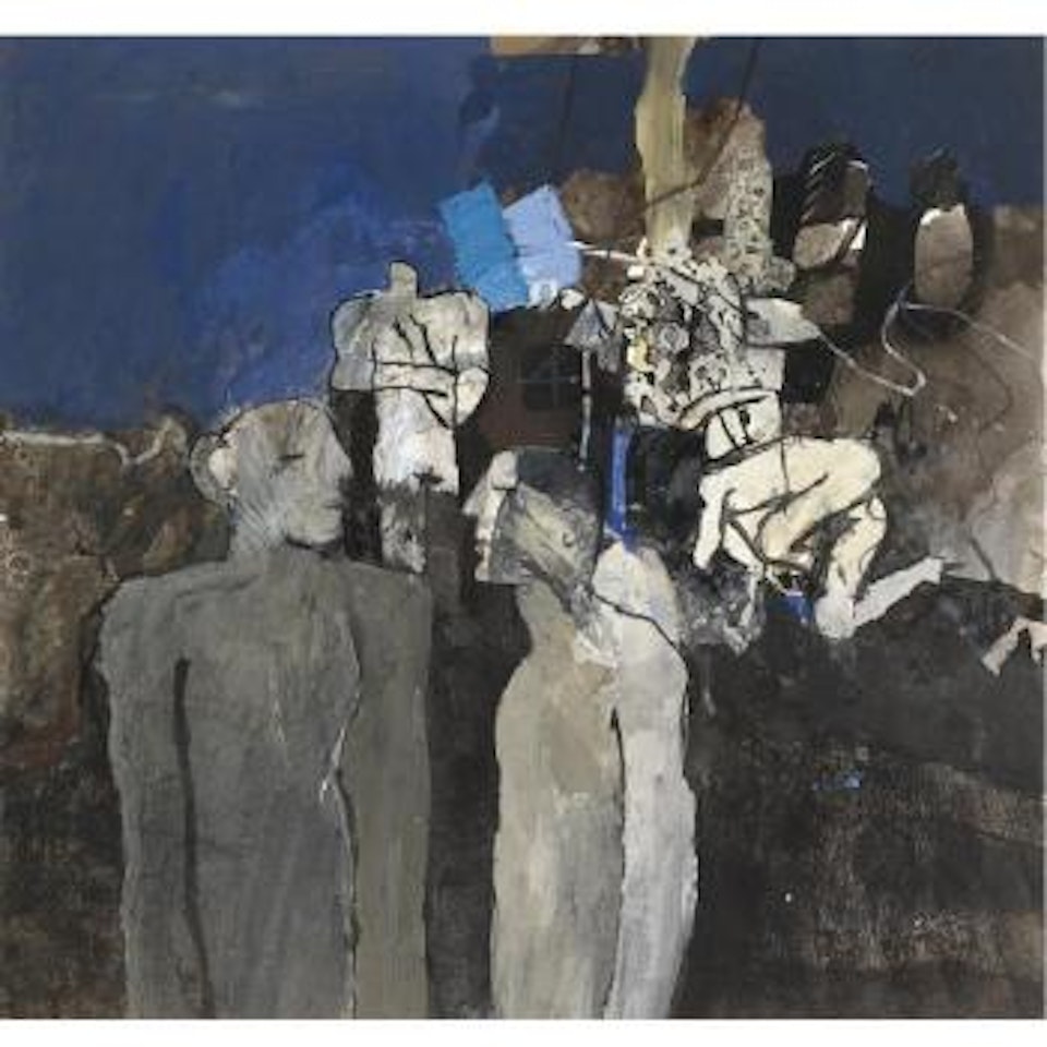 Landscape With Wrestlers by Keith Vaughan