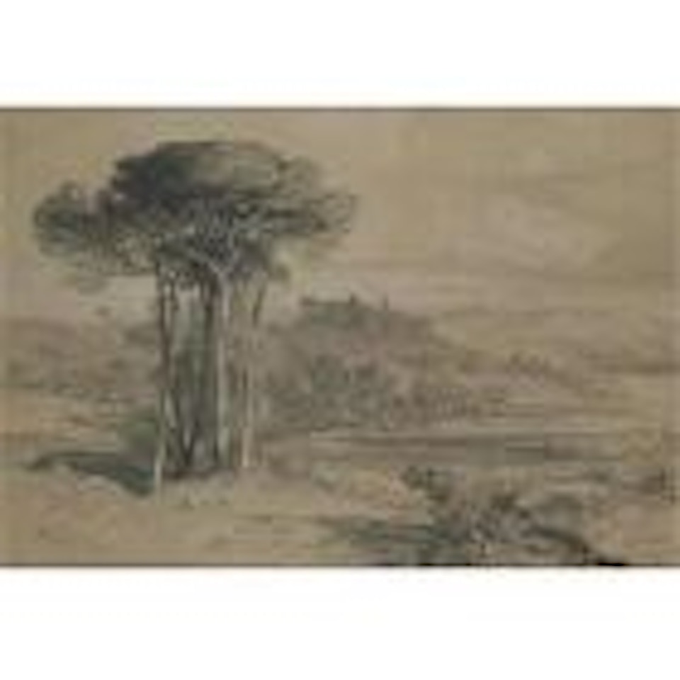 A View Of Bracciano, Italy by Edward Lear