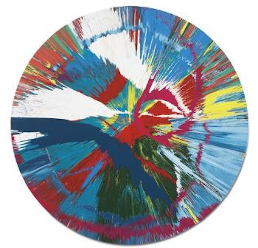 Beautiful Dirvish Spin Me Round on the Ground Painting by Damien Hirst