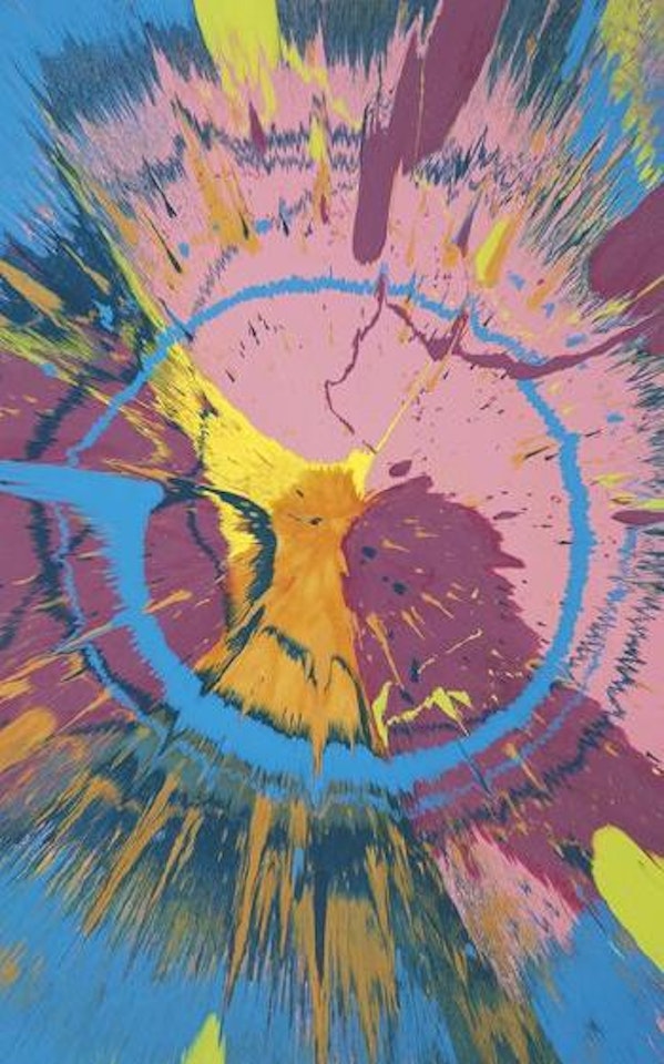 Beautiful Androgynous Hermaphrodite Painting by Damien Hirst