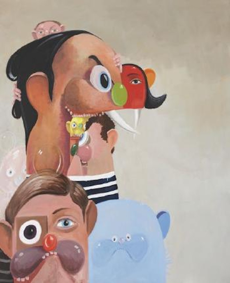 Tumbling Heads by George Condo