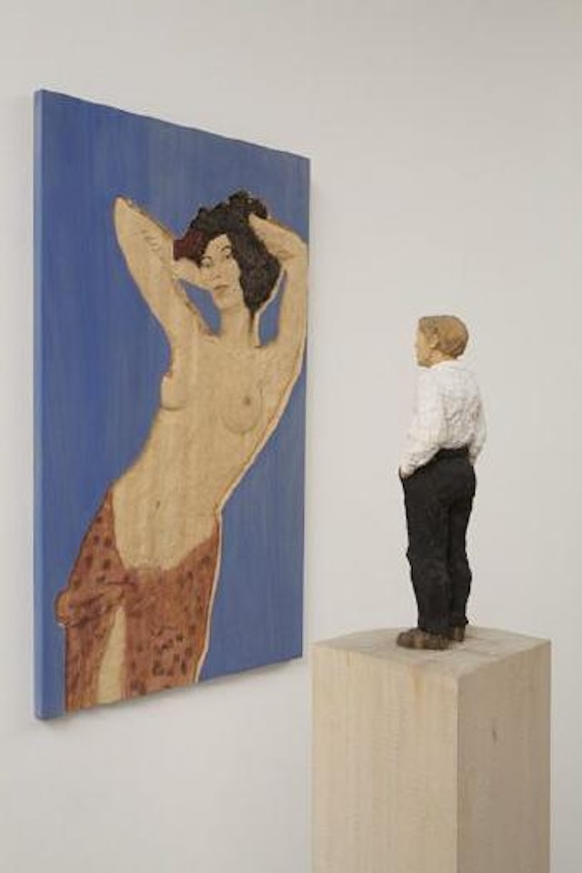 Man and Relief Nude by Stephan Balkenhol