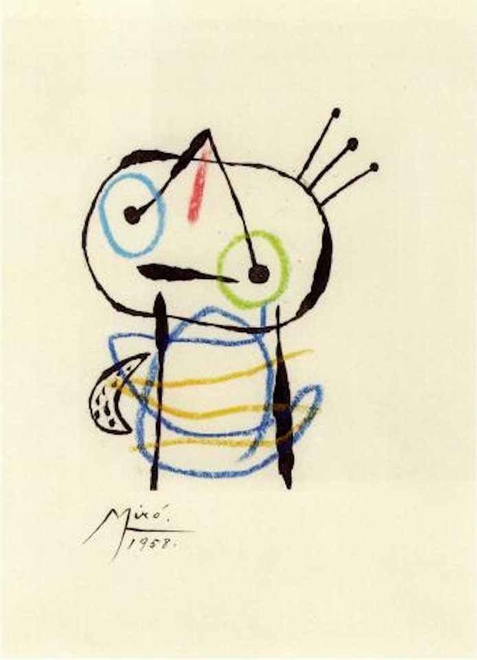 Suite - La Bague d'aurore: One Plate by Joan Miró