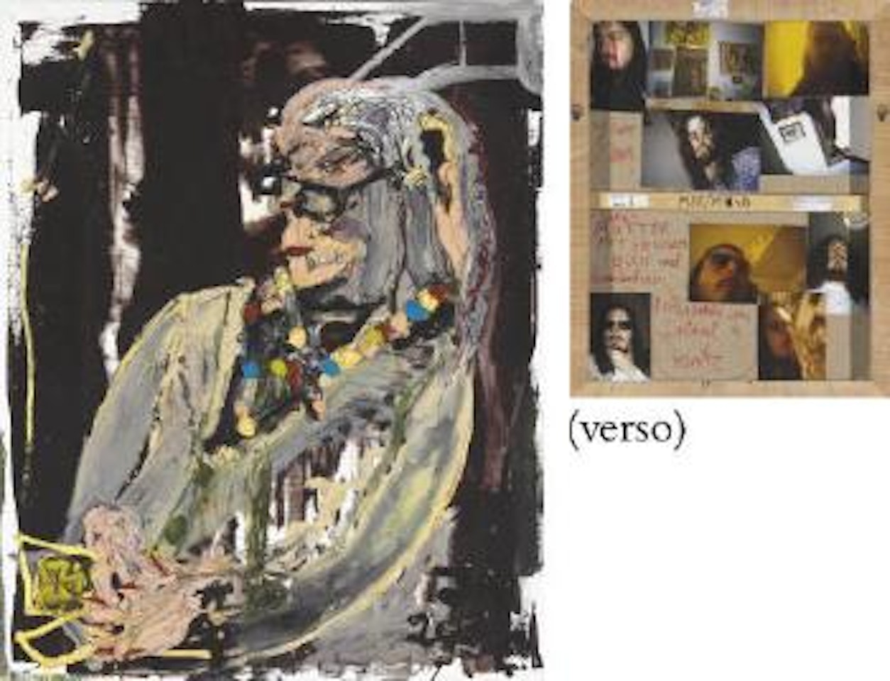 Mutter mit Heiligem Buch und Diamantener Perlenkette von Colonel Kurtz (Mother with the Holy Book and Diamond and Pearl Necklace from Colonel Kurtz) by Jonathan Meese