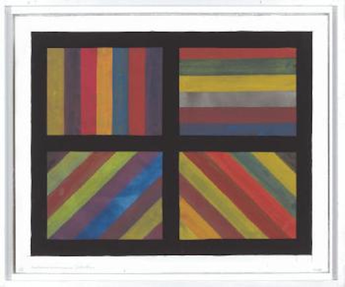 Bands of Color in Four Directions by Sol LeWitt