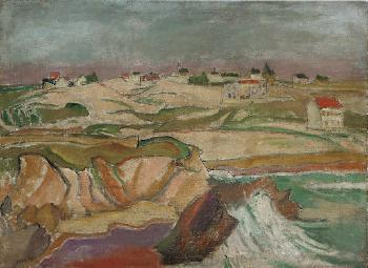 La plage du Pouldu by Henri Hayden