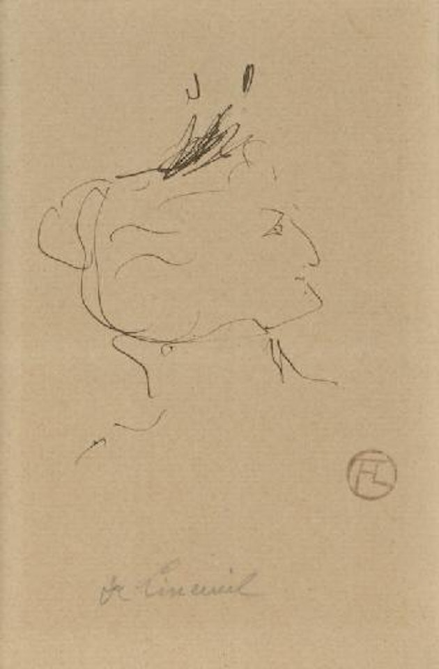 Tête de femme, Madame Lineuil by Henri de Toulouse-Lautrec