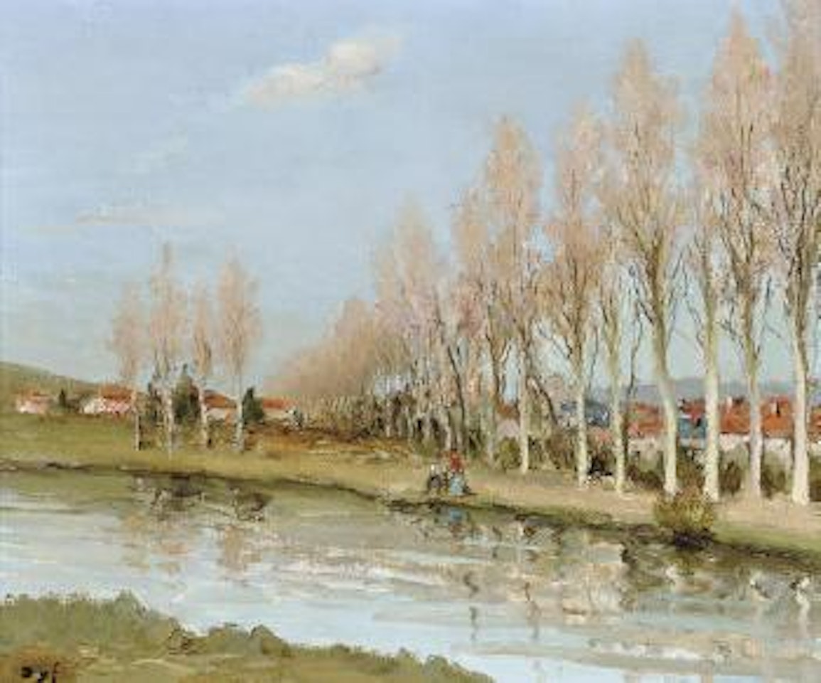 Pêcheur de l'Etang de Beynes by Marcel Dyf
