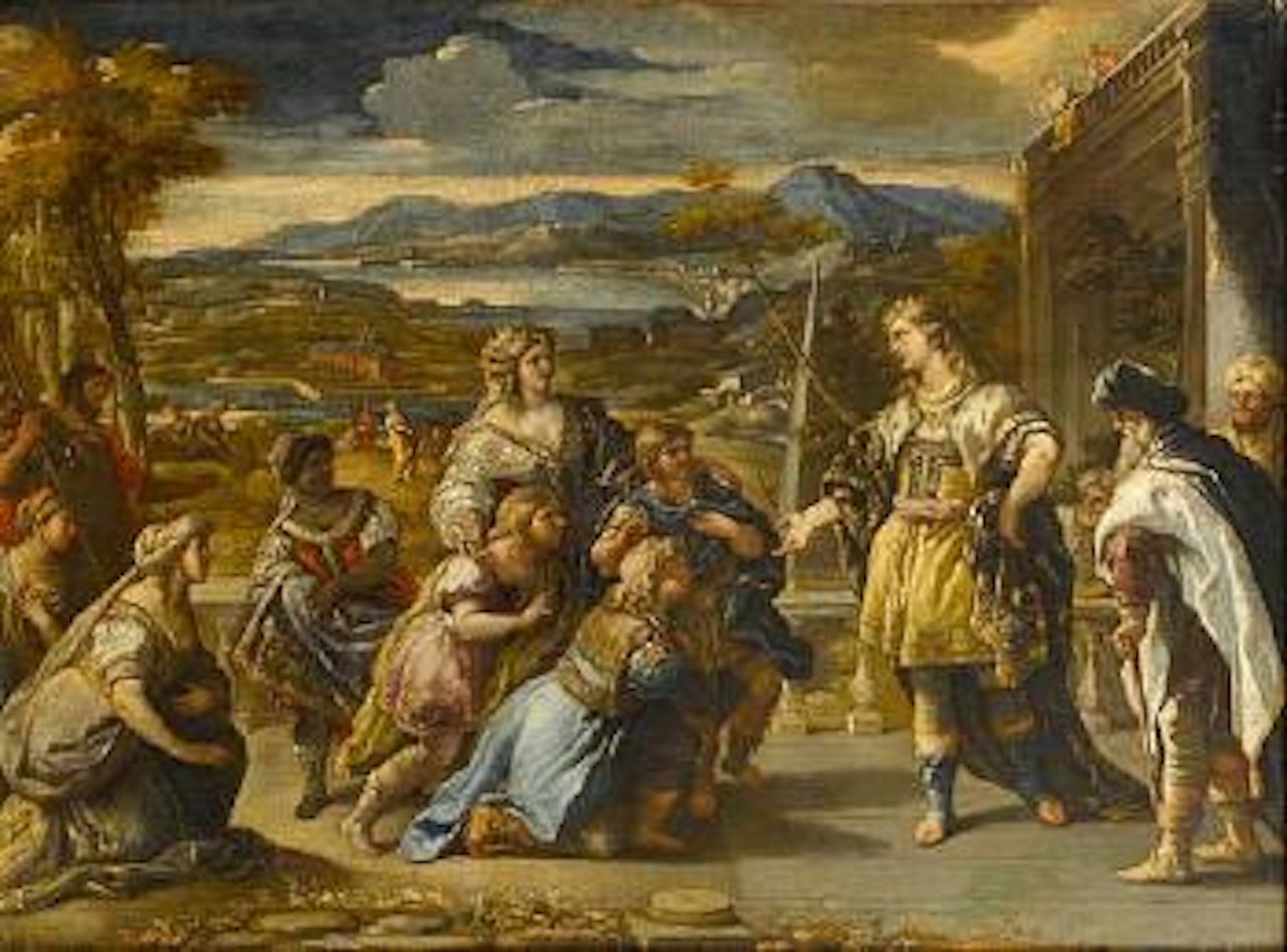 Solomon presented to his brothers by Circle of Luca Giordano