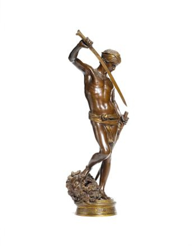 Figure of David Vainqueur by Marius Jean Antonin Mercie