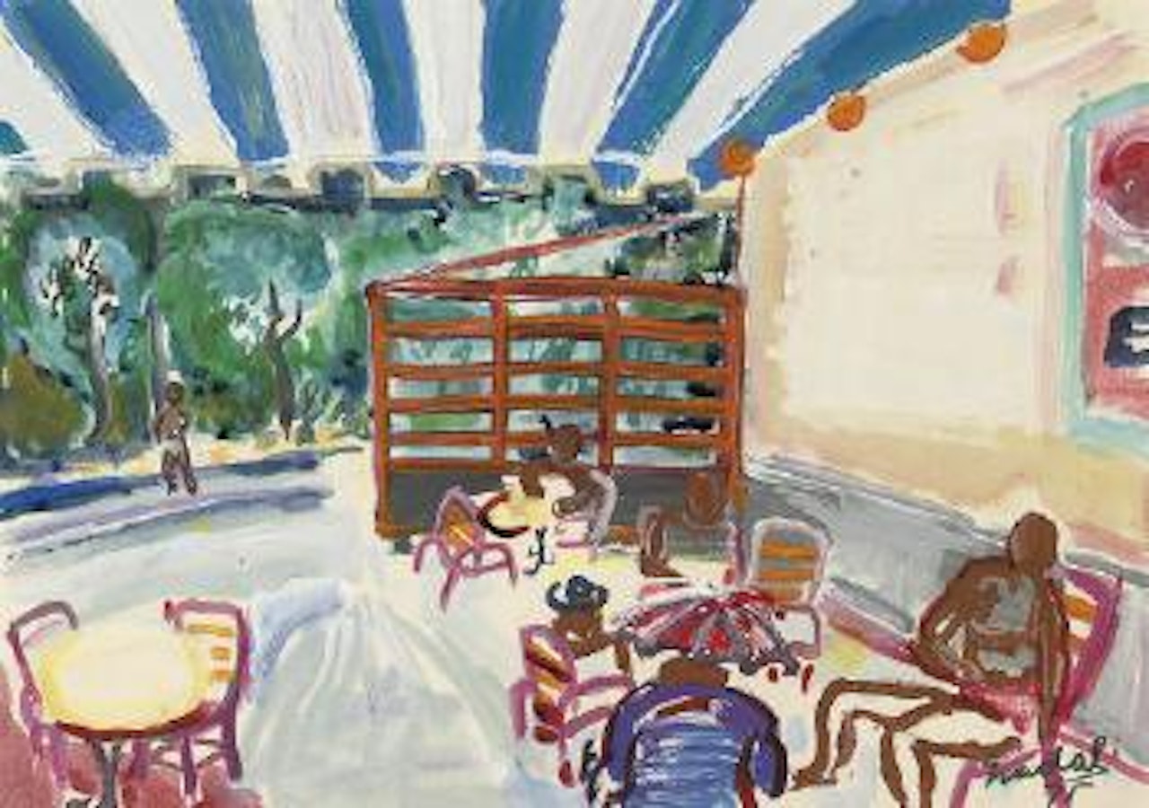 Le café by Carlos Nadal