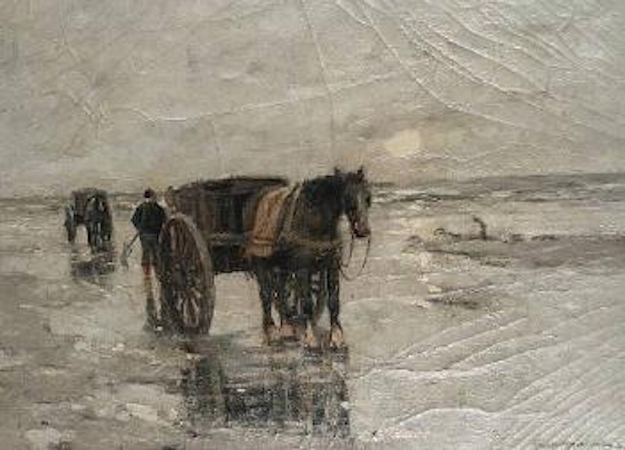 Gathering clams by Gerhard Arij Ludwig Morgenstjerne Munthe