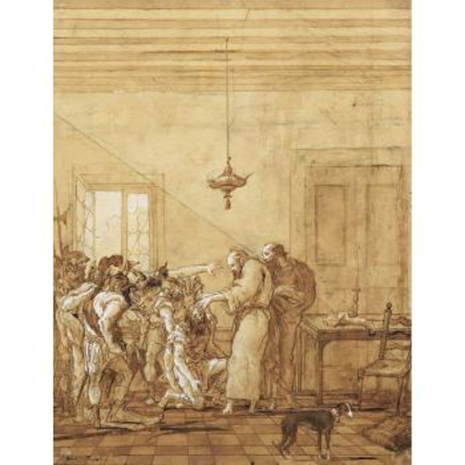 Ananias Rendant La Vue À Saul by Giovanni Domenico Tiepolo