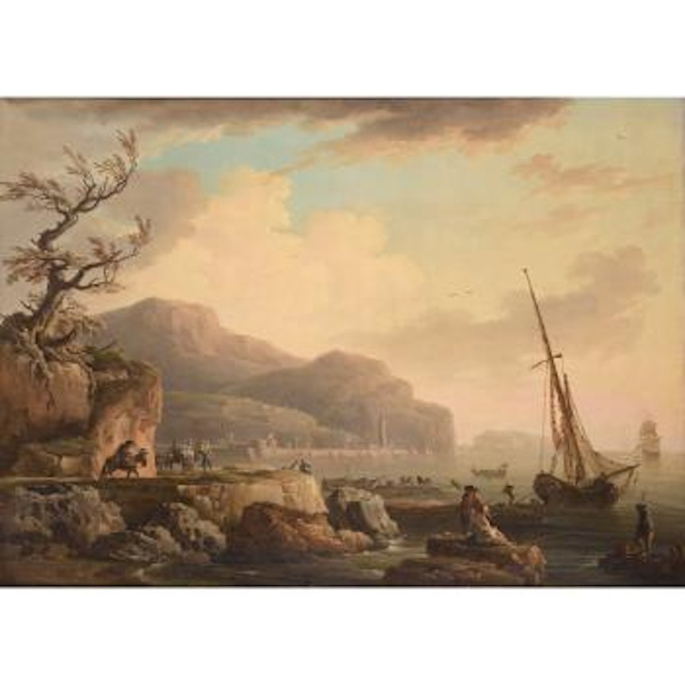 Vue D'un Port Méditerranéen by Claude Joseph Vernet