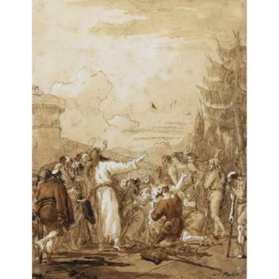 Le Christ Guérissant Les Lépreux by Giovanni Domenico Tiepolo