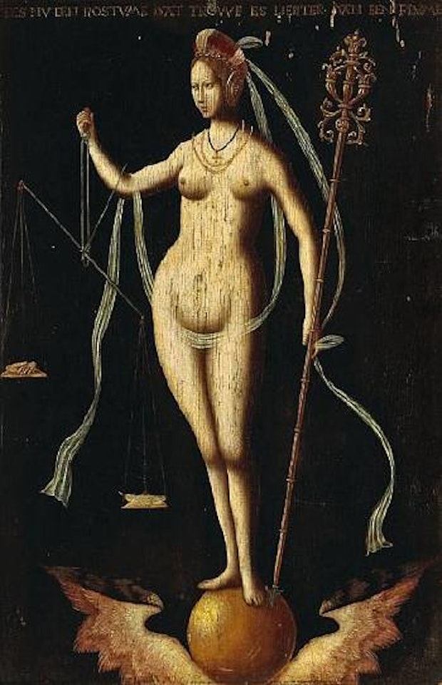 An allegory of justice by Netherlandish School
