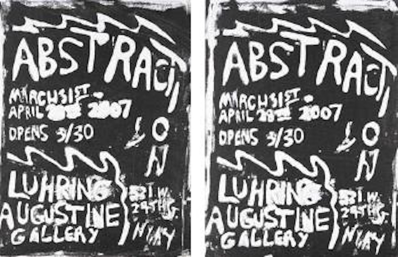 Two works: Untitled by Josh Smith