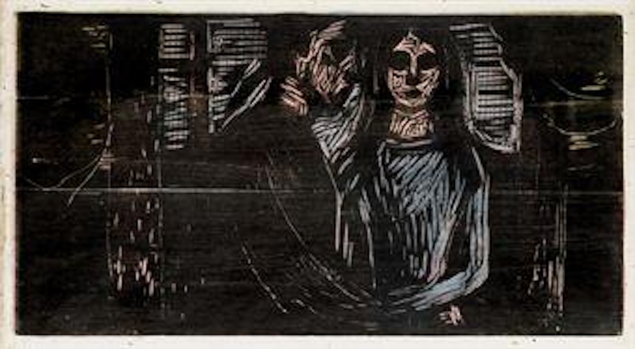 Young Couple in a Spruce Forest (Sch 442; W 540 VI) by Edvard Munch