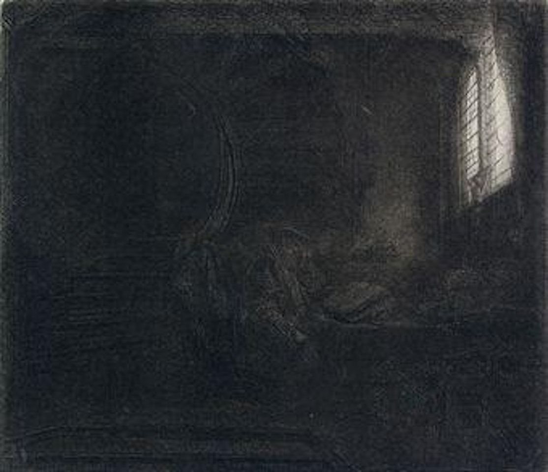 Saint Jerome in a dark Chamber (B, Holl 105; H 267) by Attributed to Rembrandt Harmensz van Rijn