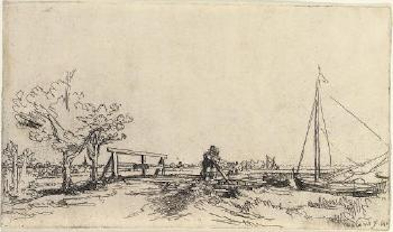 Six's Bridge (B., Holl. 208; H. 209) by Attributed to Rembrandt Harmensz van Rijn