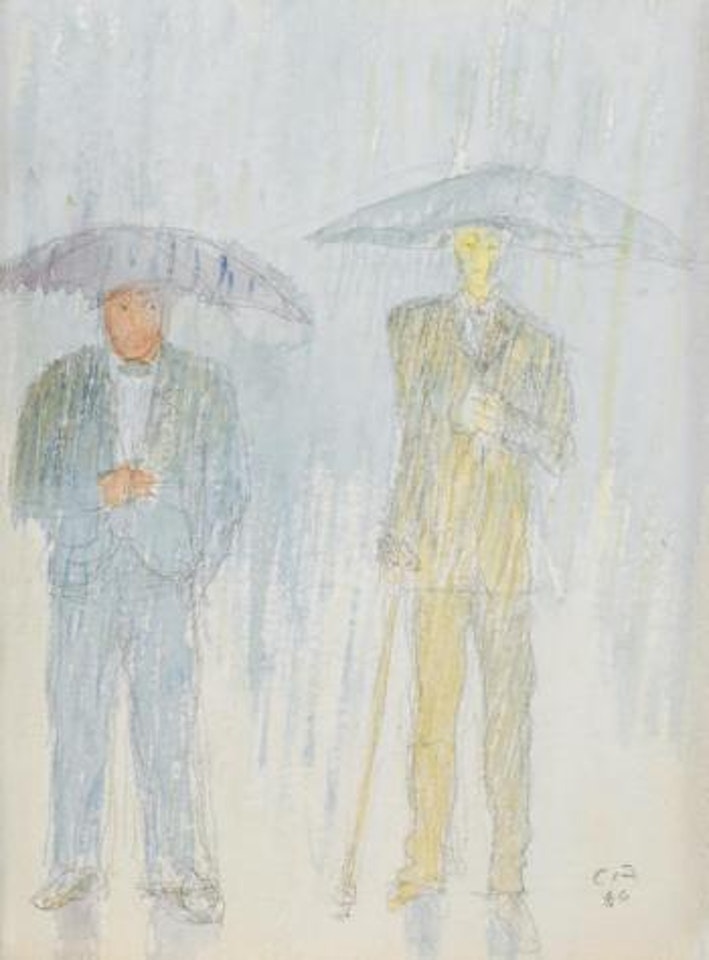 Amiet und Auberjonois in Genf by Cuno Amiet