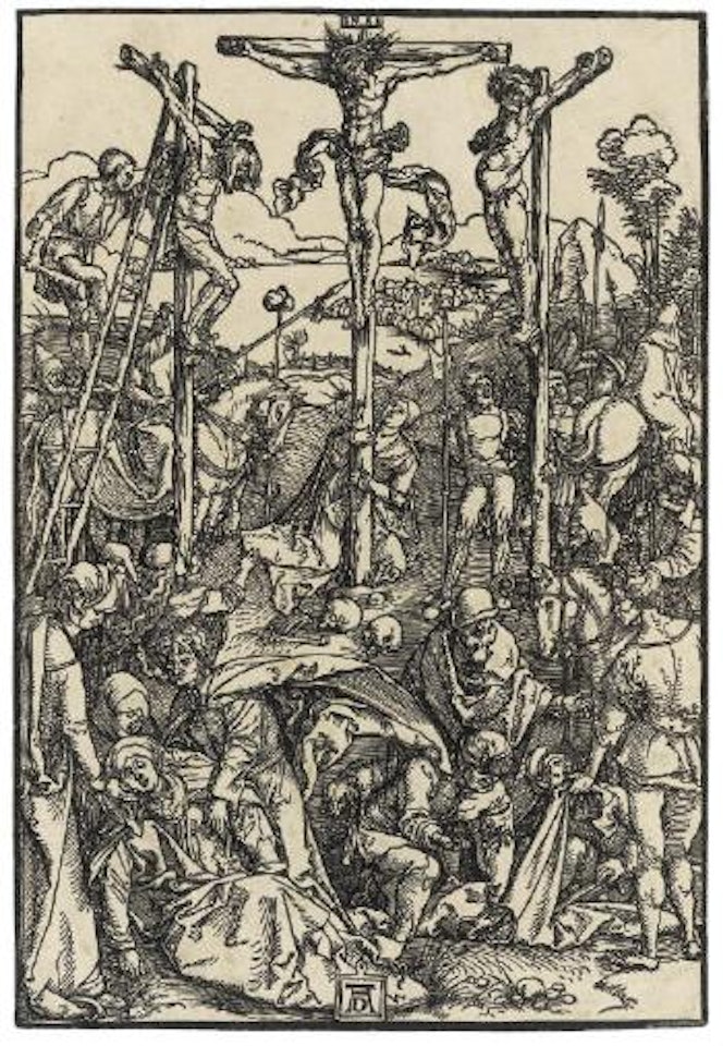 Calvary with the three Crosses (B. 59; M., Holl. 180; S.M.S. 131) by Albrecht Dürer