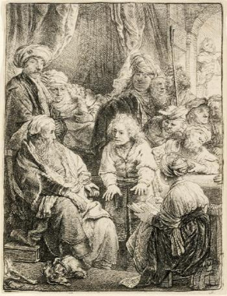 Joseph telling his Dreams (B., Holl. 37; H. 160) by Attributed to Rembrandt Harmensz van Rijn