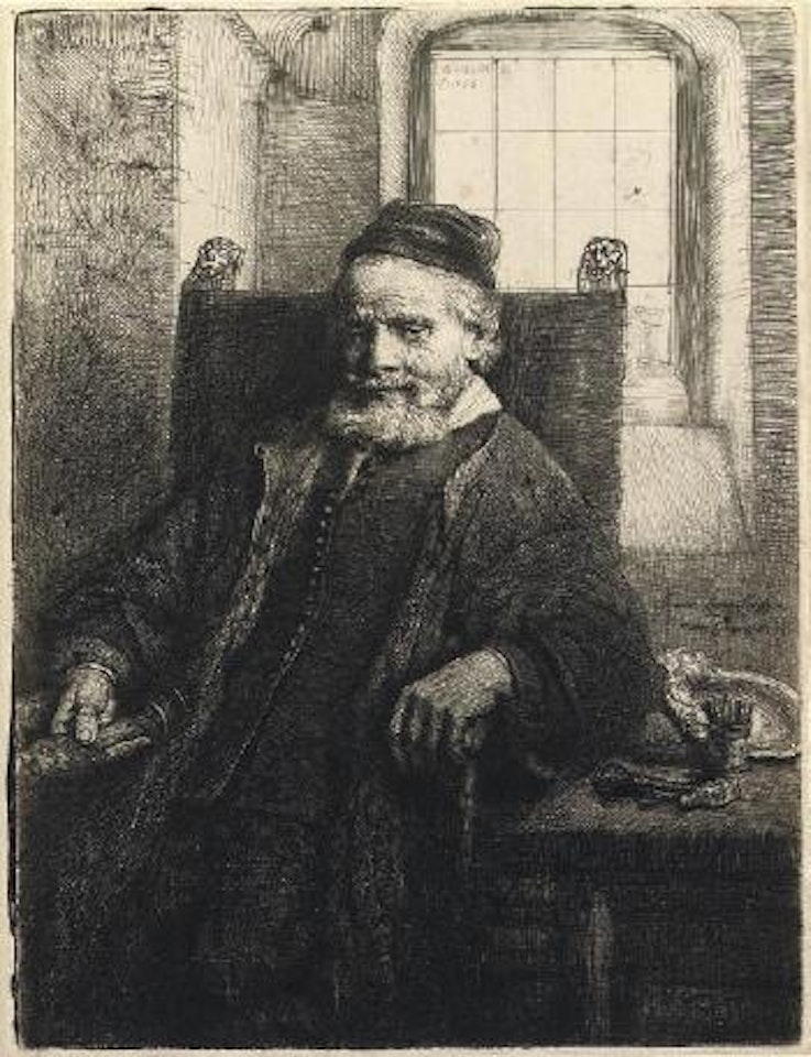 Jan Lutma, Goldsmith (B., Holl. 276; H. 290) by Attributed to Rembrandt Harmensz van Rijn