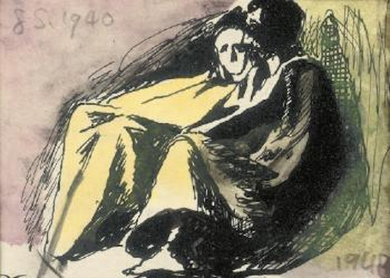 Seated figures by Graham Sutherland
