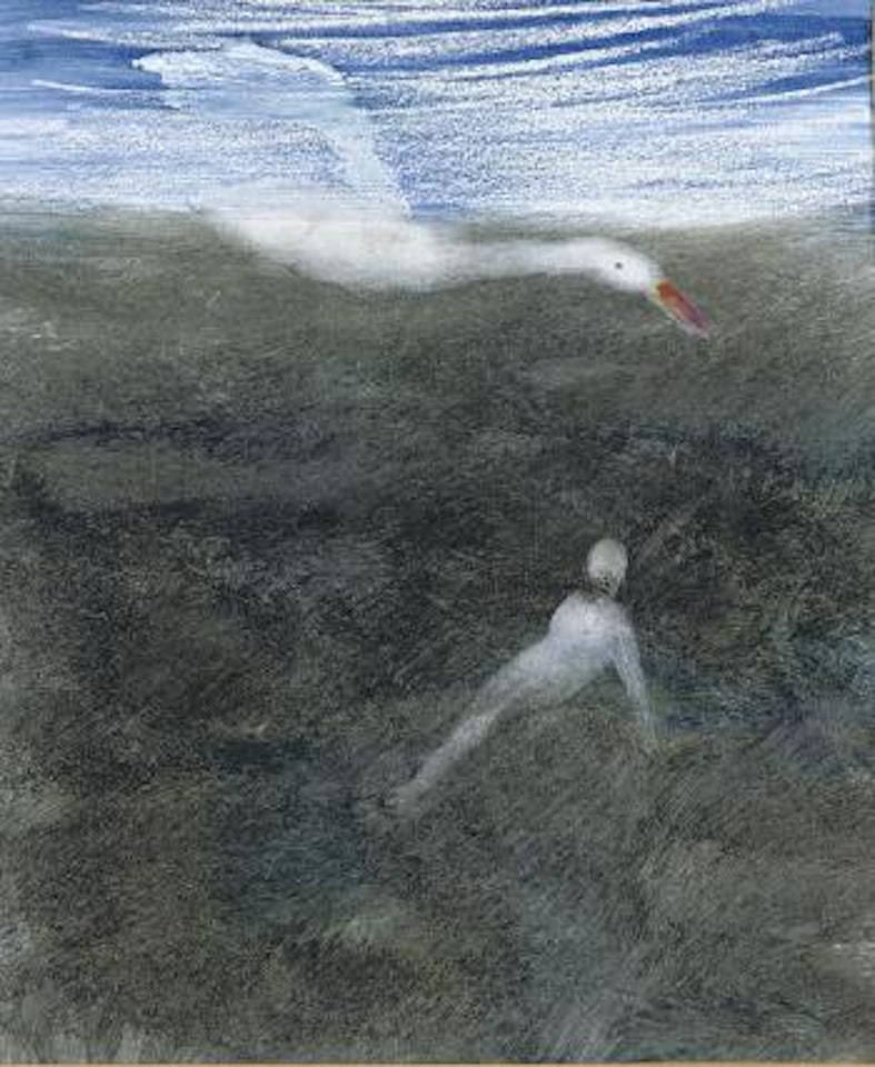 Leda and the Swan by Sidney Nolan