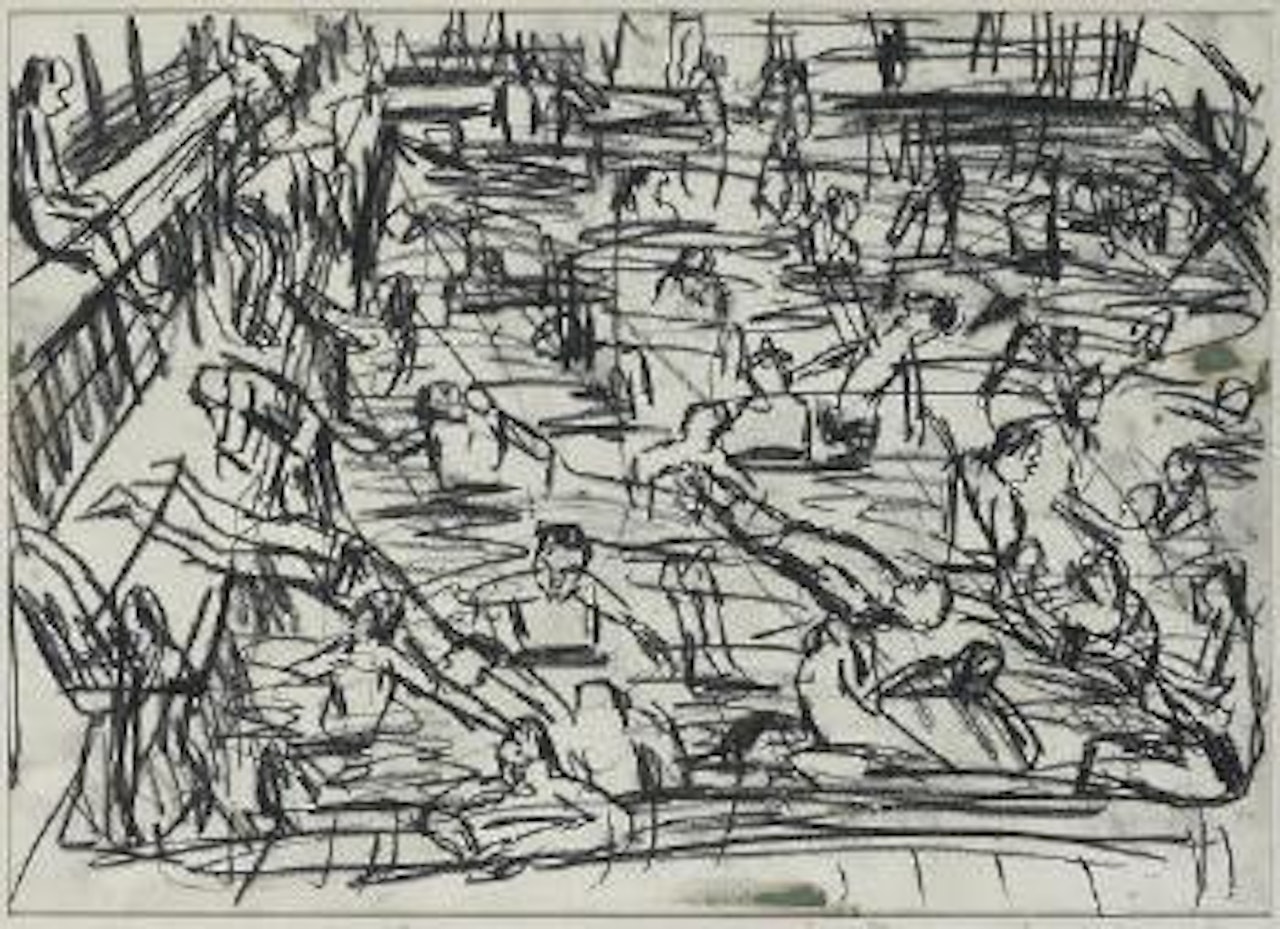 Children's Swimming Pool by Leon Kossoff