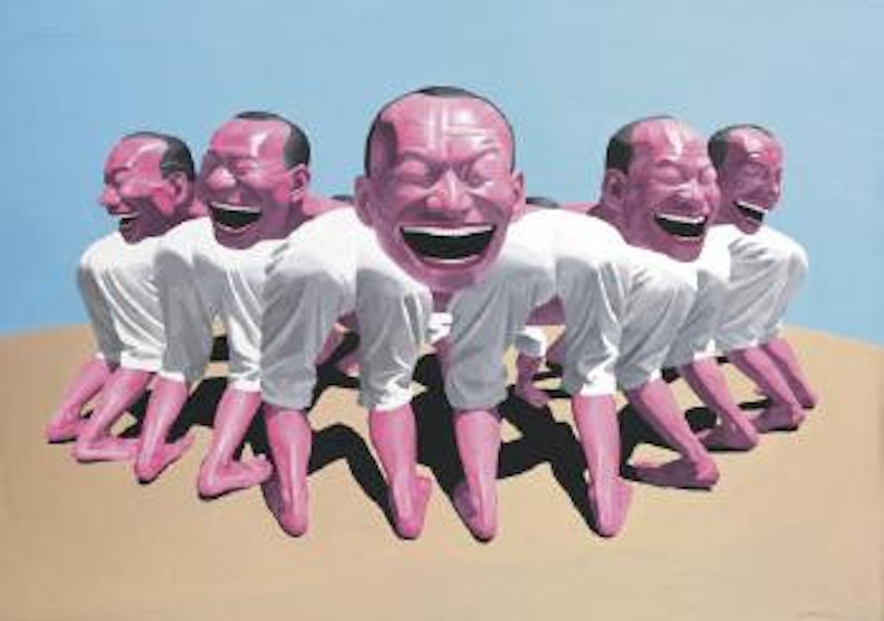 Untitled (Sheep Herd) by Yue Minjun