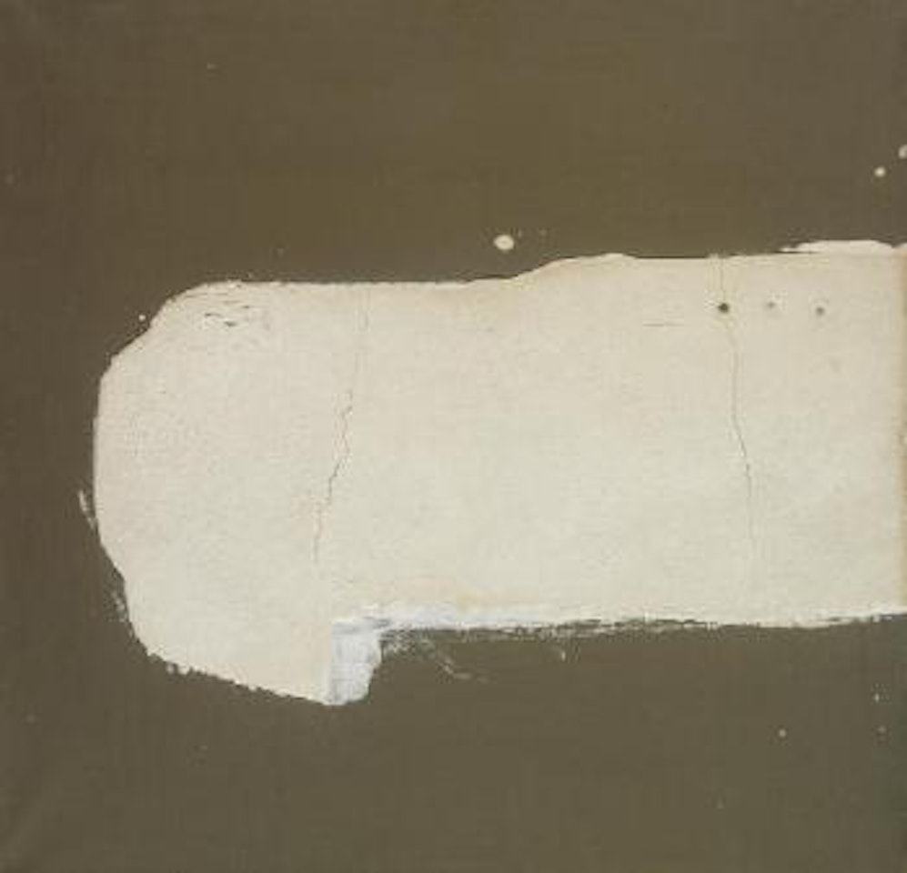 Blanc sobre gris fosc II by Antoni Tapies