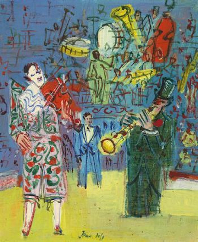 Les clowns musiciens by Jean Dufy