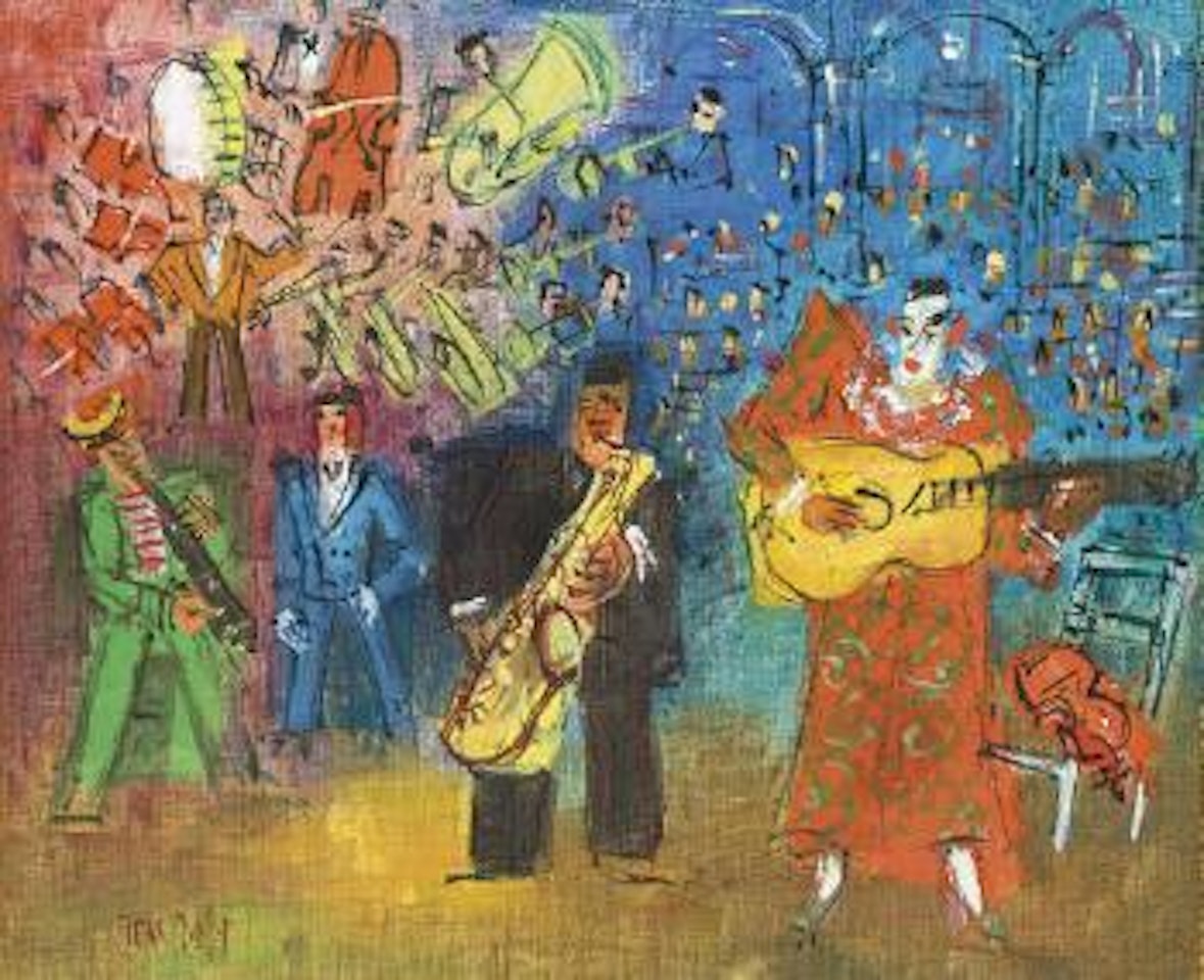 Les clowns musiciens by Jean Dufy