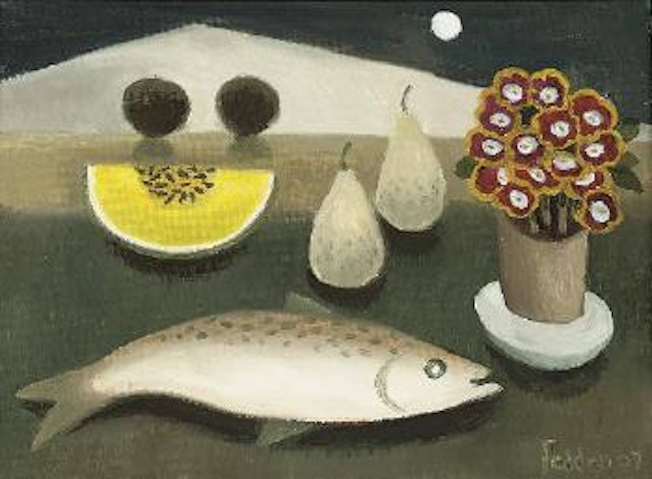 Fish and Melon by Mary Fedden