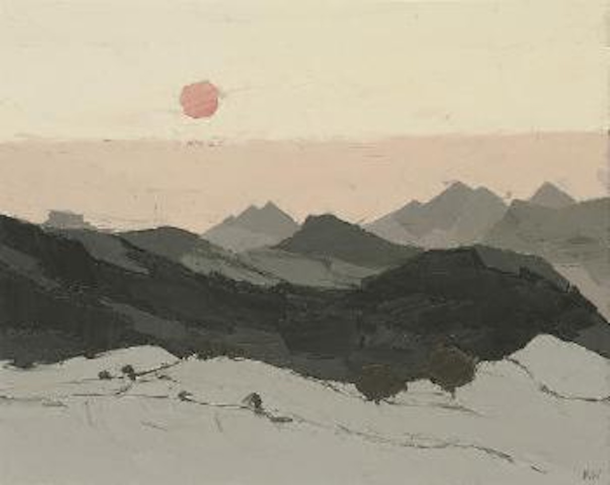 Sunset, Eryri by Kyffin Williams