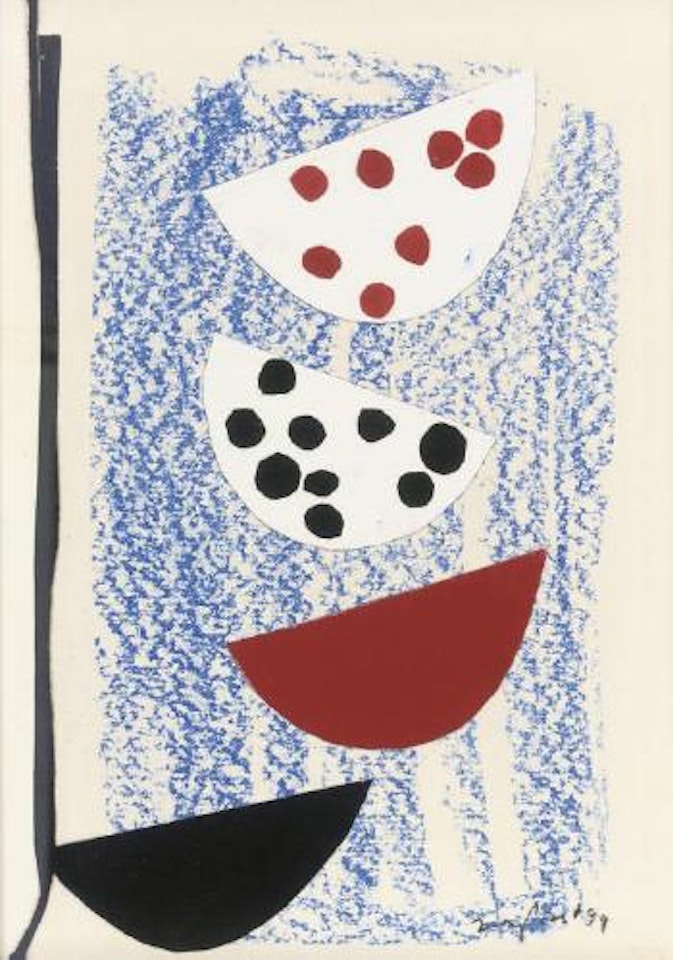 Dot Rhythm on Blue by Terry Frost