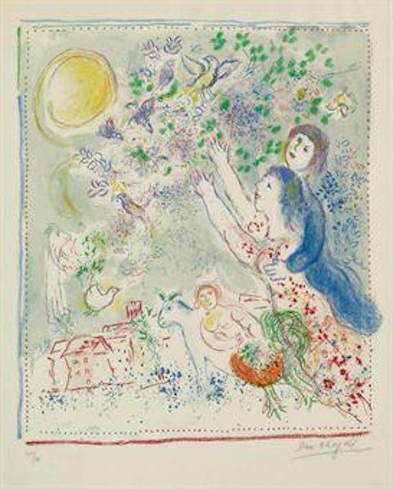 La Chasse à l'Oiseau bleu (M. 594) by Marc Chagall