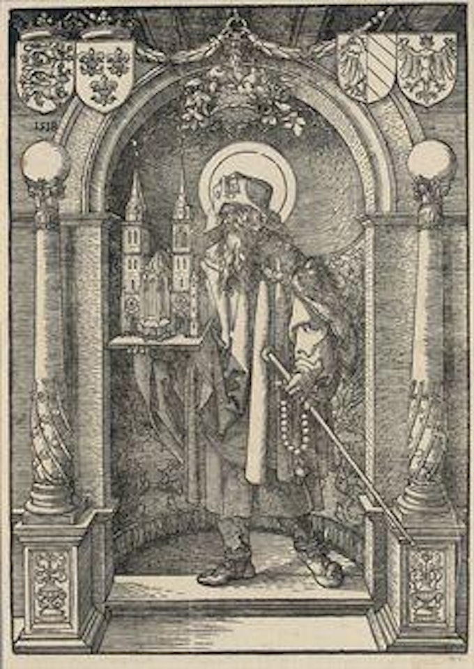 Saint Sebald in a Niche (B. app. 21; M. p. 196; S.M.S. 251) by Albrecht Dürer