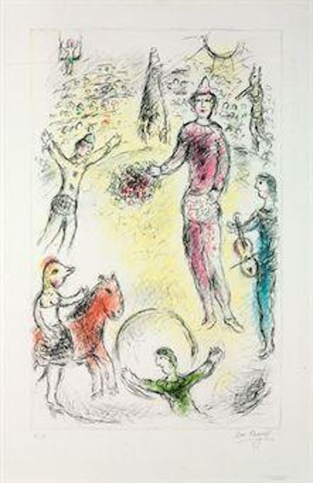 Les Clowns Musiciens (M. 978) by Marc Chagall