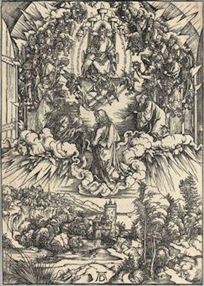 Saint John before God and the Elders, from: The Apocalypse (B. 63; M., Holl. 166; S.M.S. 114) by Albrecht Dürer