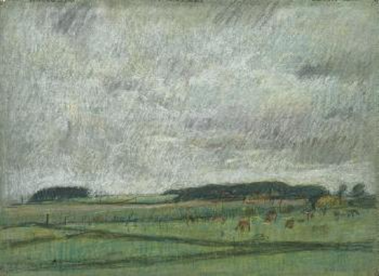 Landscape with Cows by Laurence Stephen Lowry