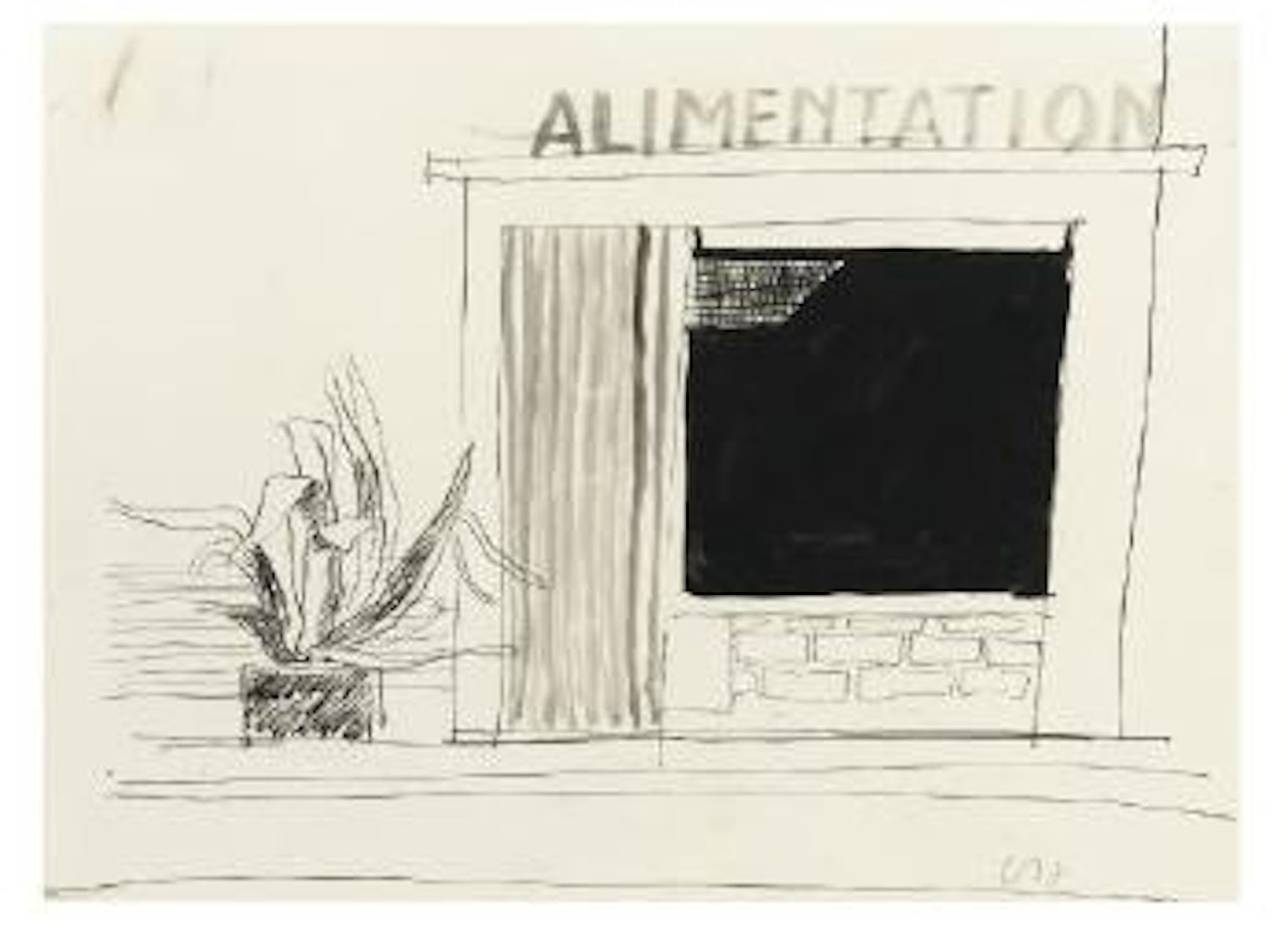 Study for French Shop by David Hockney